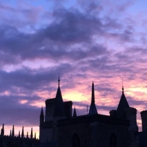 sunset from a room in Caius by @nadyadkelly